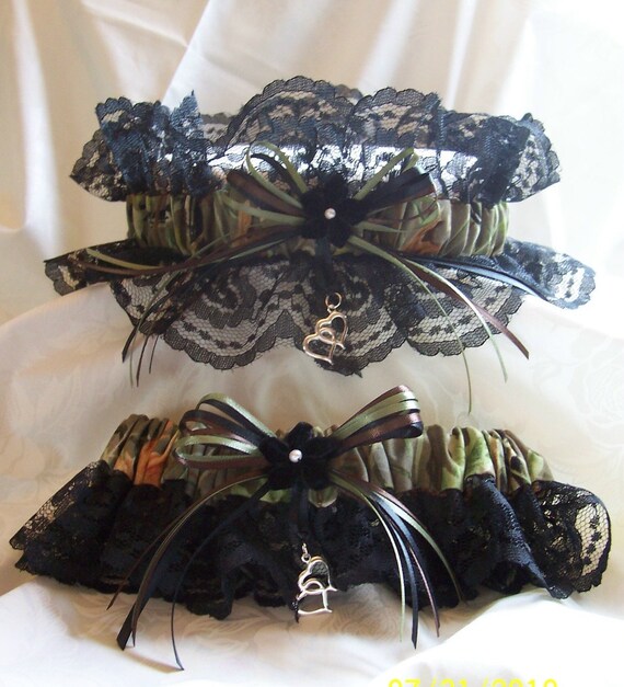 REALTREE CAMO wedding garter SET-redneck-prom-fun