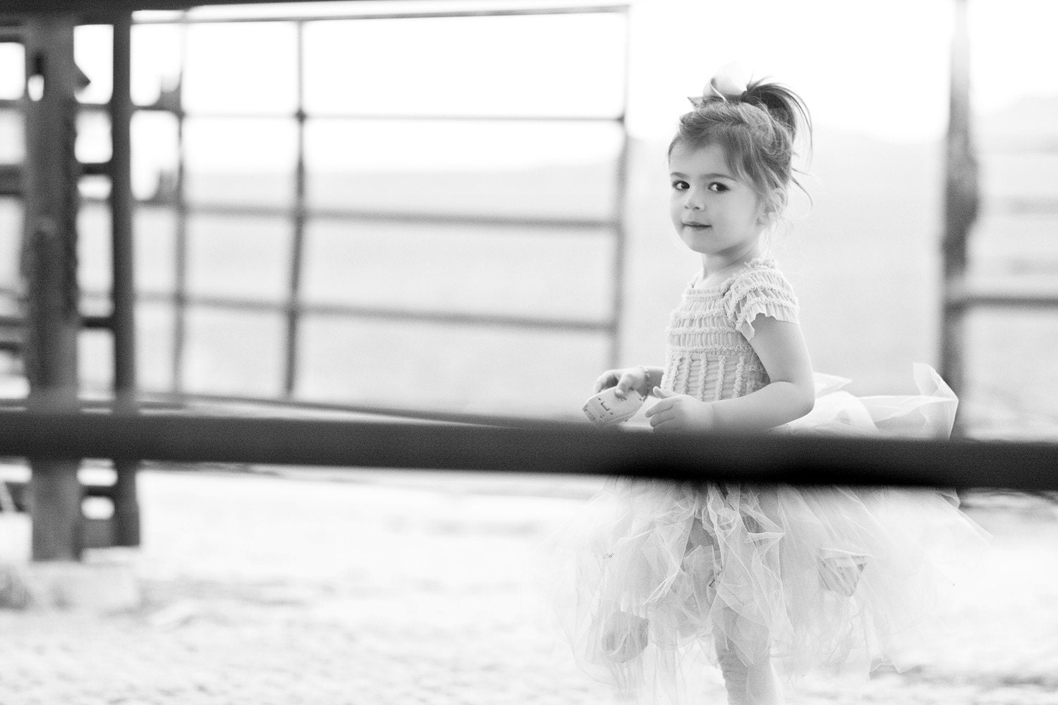 Posh Shabby Chic Cream Rose Tutu