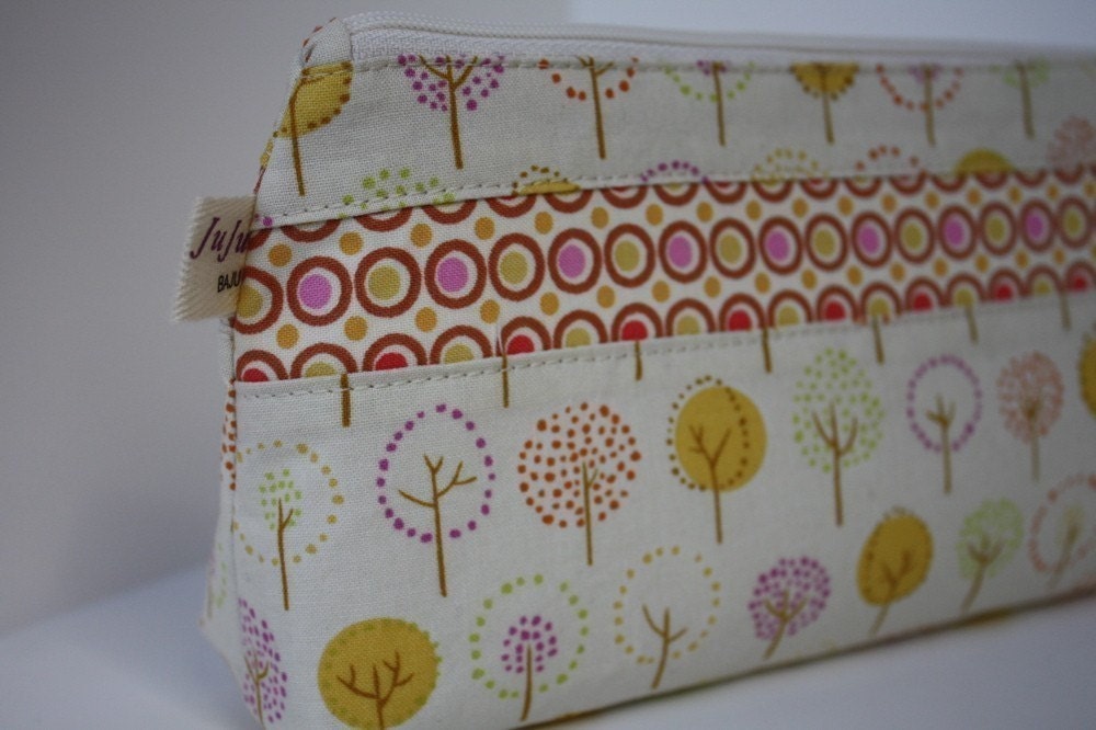 Autumn Orchard Cosmetic Makeup Bag Pouch