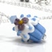 Cupcake Necklace, Blue Cupcake Pendant Diabetes Awareness JDRF Donations DOC Treat