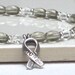 Diabetes Awareness Bracelet, JDRF, Gray Bracelet, Hope Bracelet