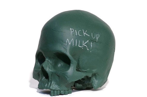 chalkboard skull