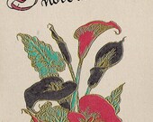 Just a Notecard of Calla Lilies