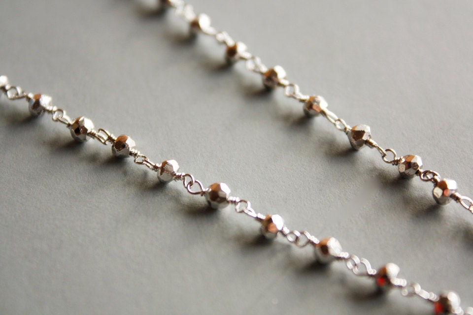 Rainbow Moonstone Teardrop Necklace - Black Rhodium - Silver Pyrite