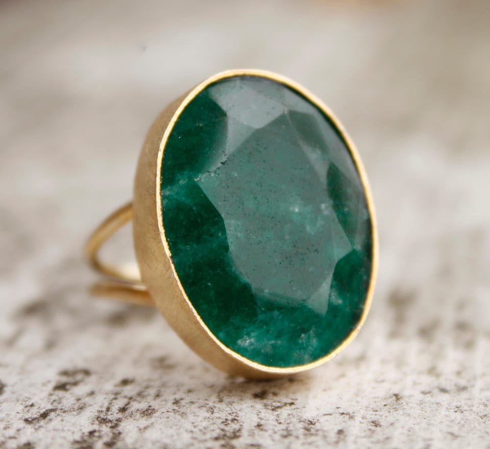 Green Stone Ring