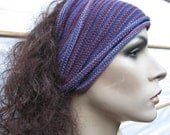 3 Eco Headwraps Berry colors hand dyed Midi size wraps