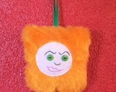 Orange Square mini Bed Fellow softie Ornament