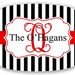 Personalized Melamine Platter-Simply Traditional Black and Red