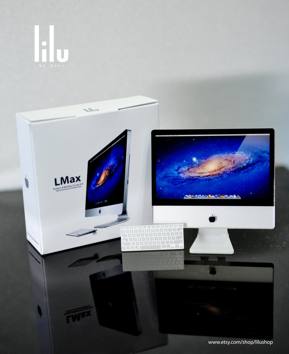 NEW Desktop Computer L Max (imac) Toy for Blythe Dal Licca Lati or Similar BJD Dolls