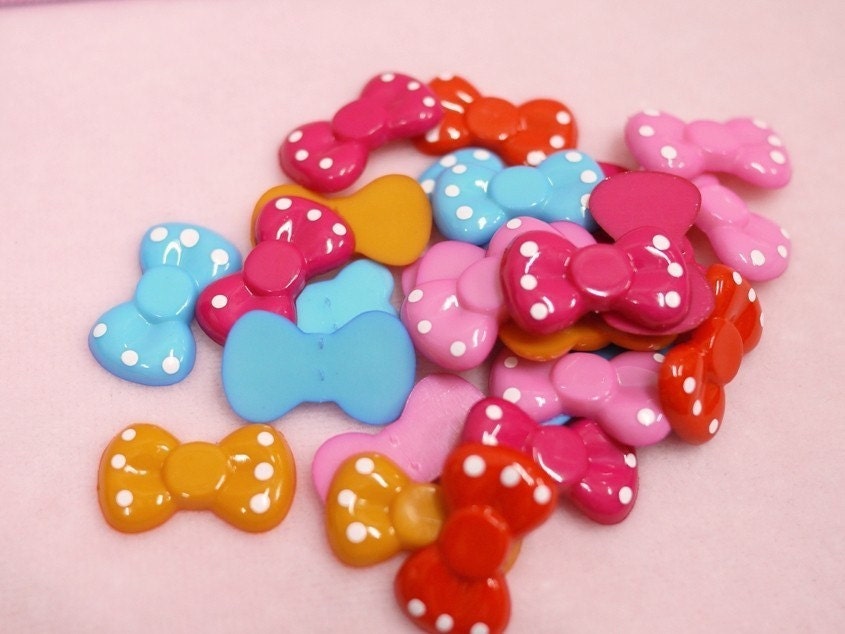 20 pcs. Cute Bow Cabochon type 2 - 20mm