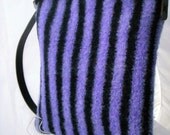 Periwinkle and Black Corset Bag