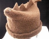 Felted Stegosaurus Hat