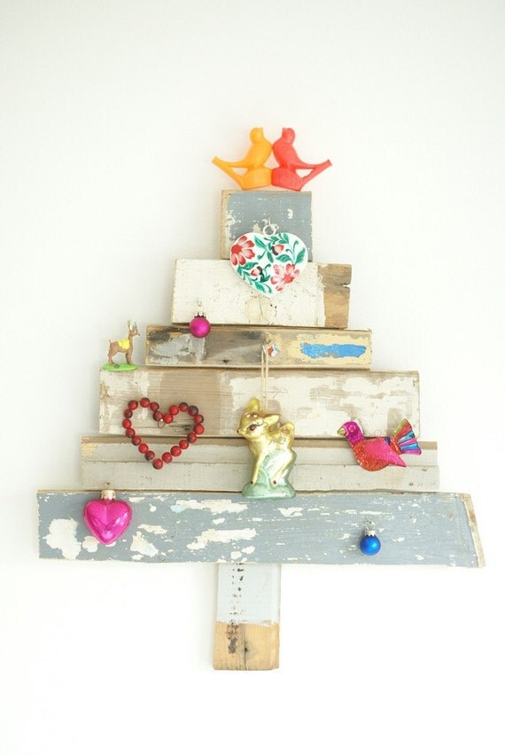 wood and wool x-mas tree