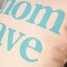 Mom Cave Hand Stamped Pillow Cover