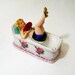 Art Deco Vintage Ashtray Pin Up Girlie with Moving Legs & Nodding Fan