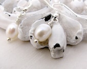 Palermo - ivory white pearl earrings