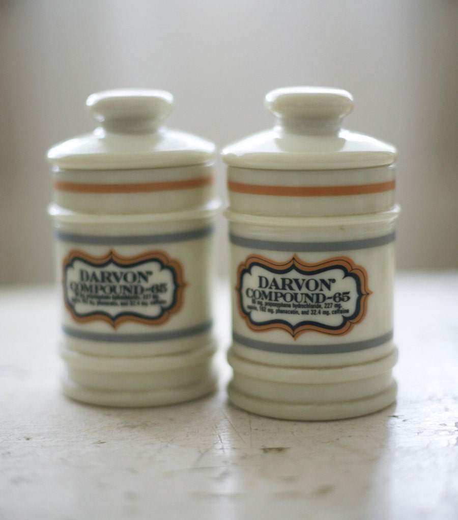 vintage apothecary jars