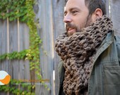 Taupe Oversized Tall Cowl - Unisex