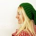 Hand Knit Slouchy Hat- Kelly Green