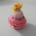 Rosebud...A Little Tooth Fairy Box in Pink... A Needle Felted container / trinket box / pot / bowl. FREE Worldwide Shipping