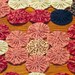 Americana Country Red, White, Blue Gingham & Calicos Yo Yo Quilt Throw