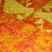 Handmade Patchwork Quilt Kansas Troubles in Yellow and Poppy Batik Made for You