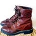 SALE  Vintage Boots Brown Leather Ariat Lace up Cowboy Western Boots Men Size 8.5E