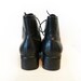 Vintage Black Leather Lace Up Oxford Ankle Granny Boots Liz Claiborne Womens Size 7