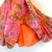 RESERVED Vintage Summer Dress Cotton Pink Floral Garden Print Full Skirt Light the Way