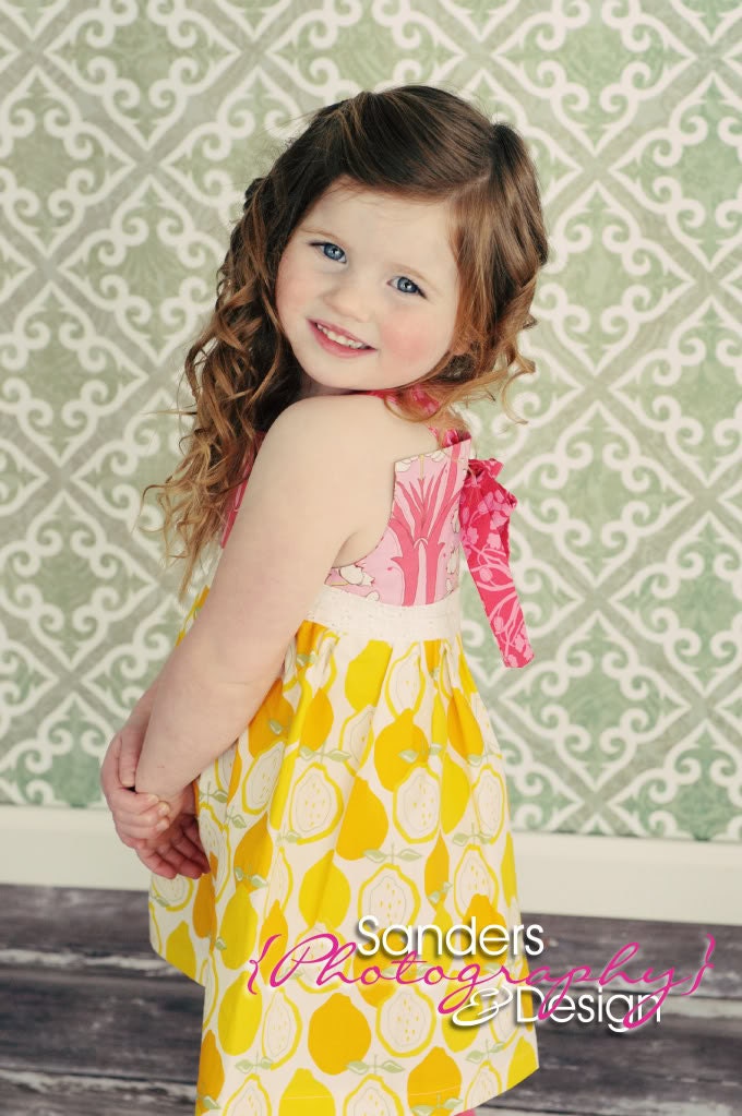 Size 5 Juicy Lemon Soul Blossom Reverse Knot Dress -- Ready to Ship