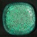 Decorative, turquoise, pottery plate