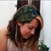 Peacock Feather Headband with Metal