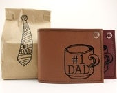 Number 1 Dad Combo - Billfold Wallet and Hand Roasted Coffee - Ultimate Gift for Dad