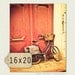 Paris Prints - Girls Room Decor - Vintage Bicycle Art -  Bicyclette -  playroom wall art, home decor, cranberry, Paris Decor