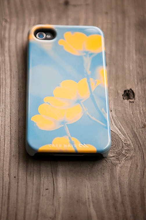 iPhone 5 case - periwinkle, citron, dogwood iPhone 5 case - hard cover, feminine iPhone 5 case, dogwood photograph