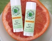 Grapefruit Soy Lip Balm Tube- Vegan - Green Daffodil