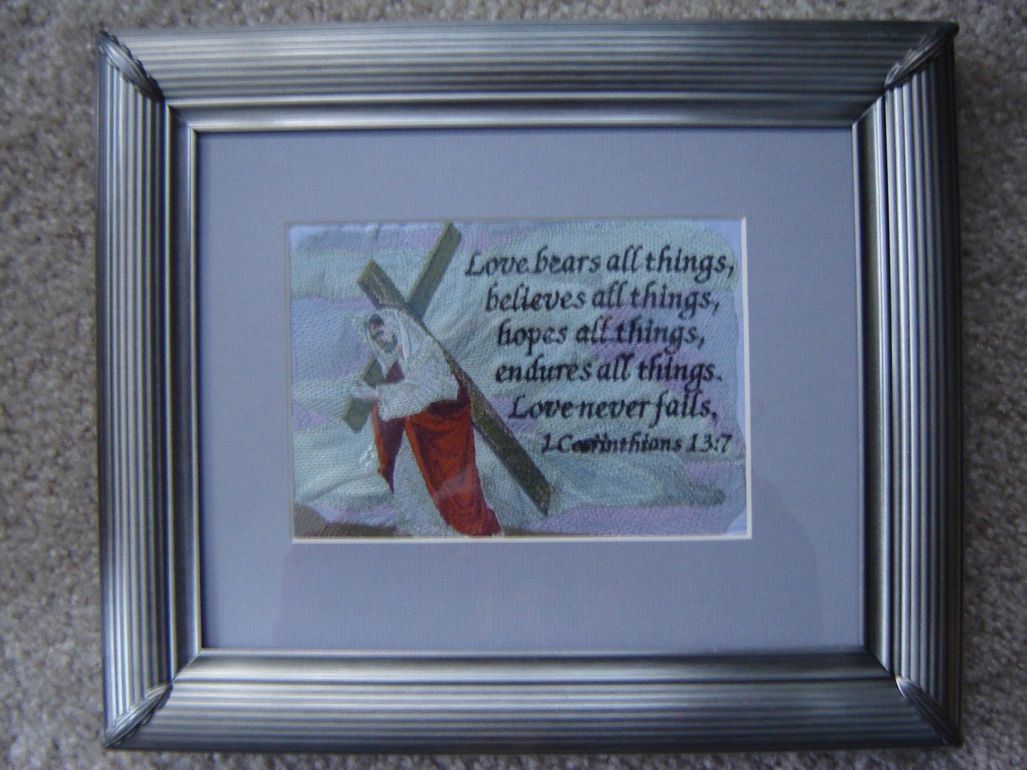 Embroidered Christian Expression Pictures