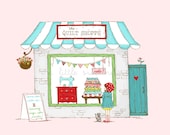 Window Shopping Embroidery PATTERN