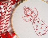 Christmas Angel Embroidery Pattern
