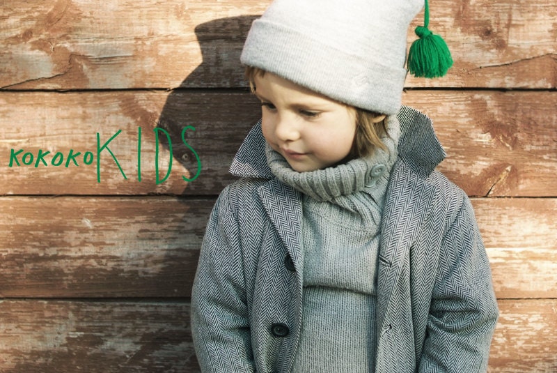 Herringbone Retro Coat for Boys. Height 122