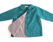 Girls Coat . TURQUOISE