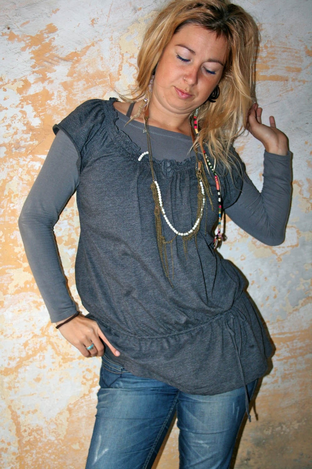 Grey ENCOMPASSED Shirt ( Short Sleeves ) - FREE Shipping