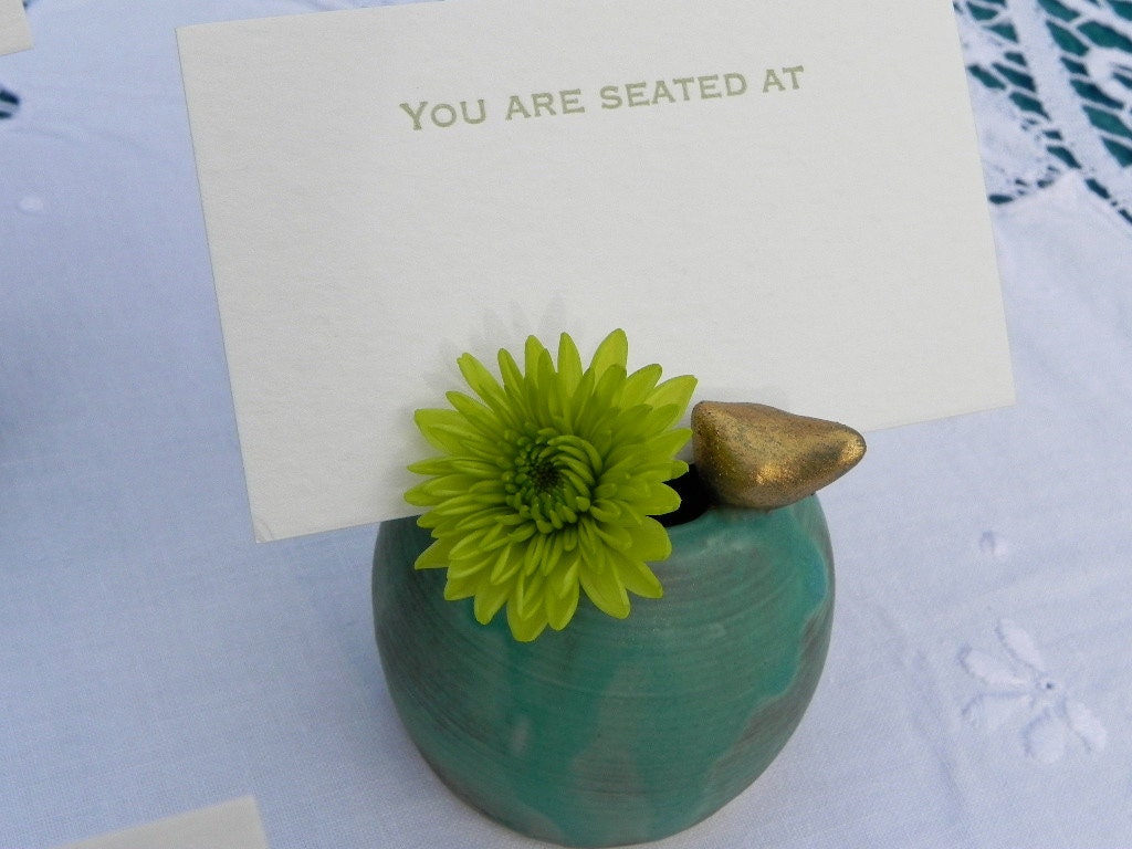 Lovebird Vase Place Card Holder/Wedding Favor