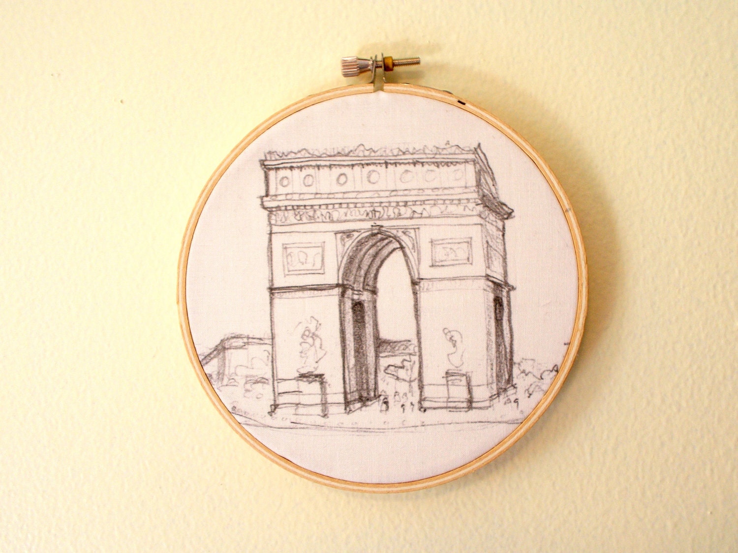 Architectural Hoop Art - Sketch of the Arc de Triomphe