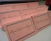 Pretty in pink (or any other color) Place cards