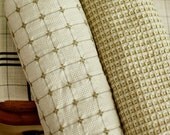 Dobby Waffle Cotton Couple Olive Set, Each 4 yards, U1995