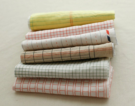 3 sets of each 6 NOTE Illus on  White Oxford Linen, U2738