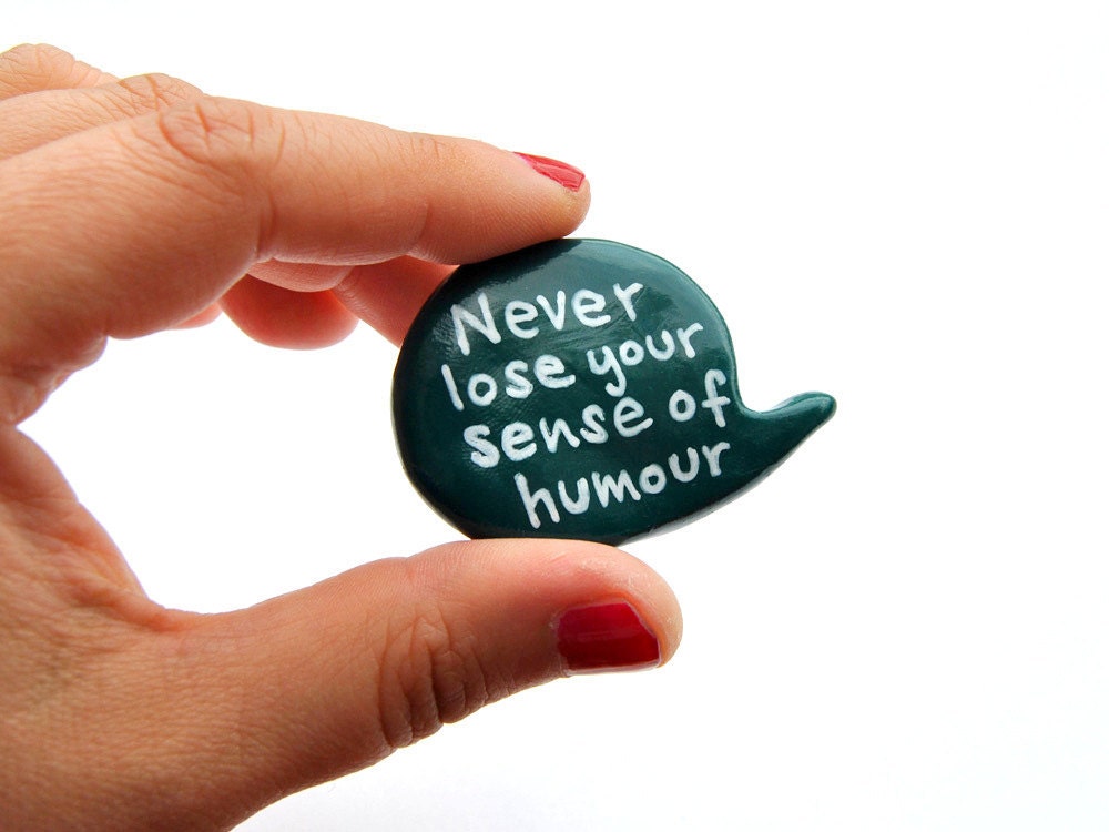 Teal pin polymer clay