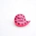 Brooch polymer clay hot pink pin