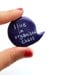 Purple polymer clay brooch pin